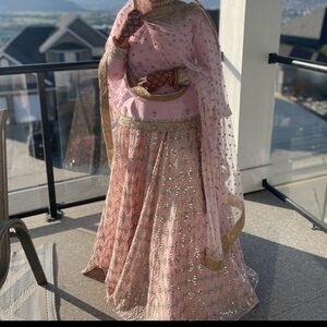 Light pink raji khaira official lengha